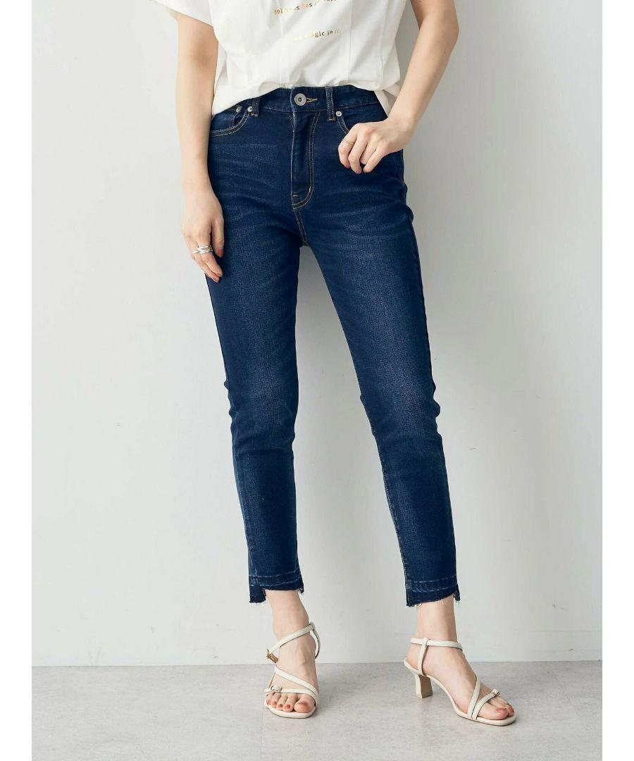 Editt by YECCA VECCA カットオフクロップドデニムパンツ　S