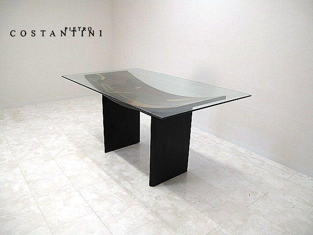 希少品　イタリア　ピエトロ・コンスタンティーニ　象嵌細工ダイニングテーブル