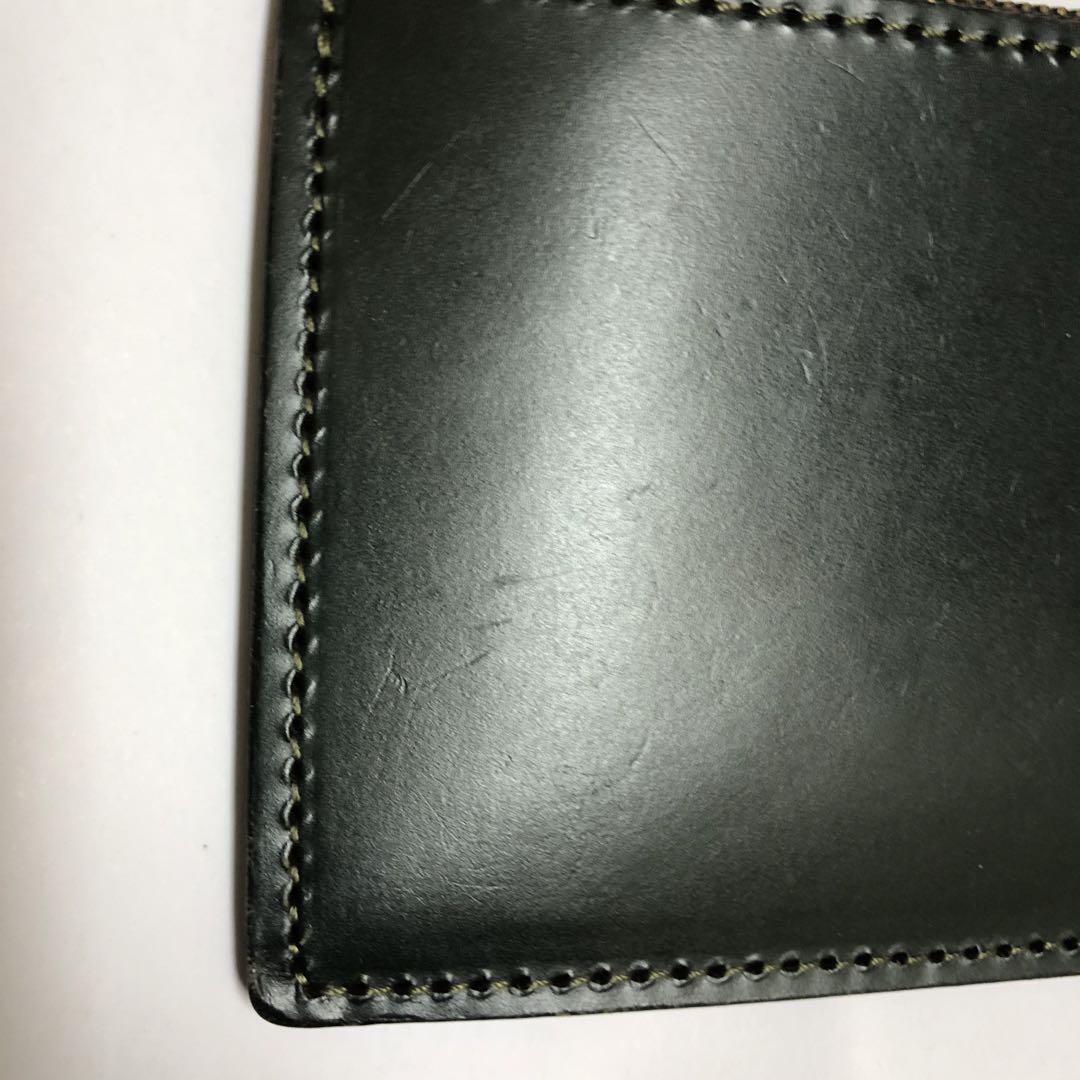 【ねるねるねるね】コードバン L字ファスナー財布