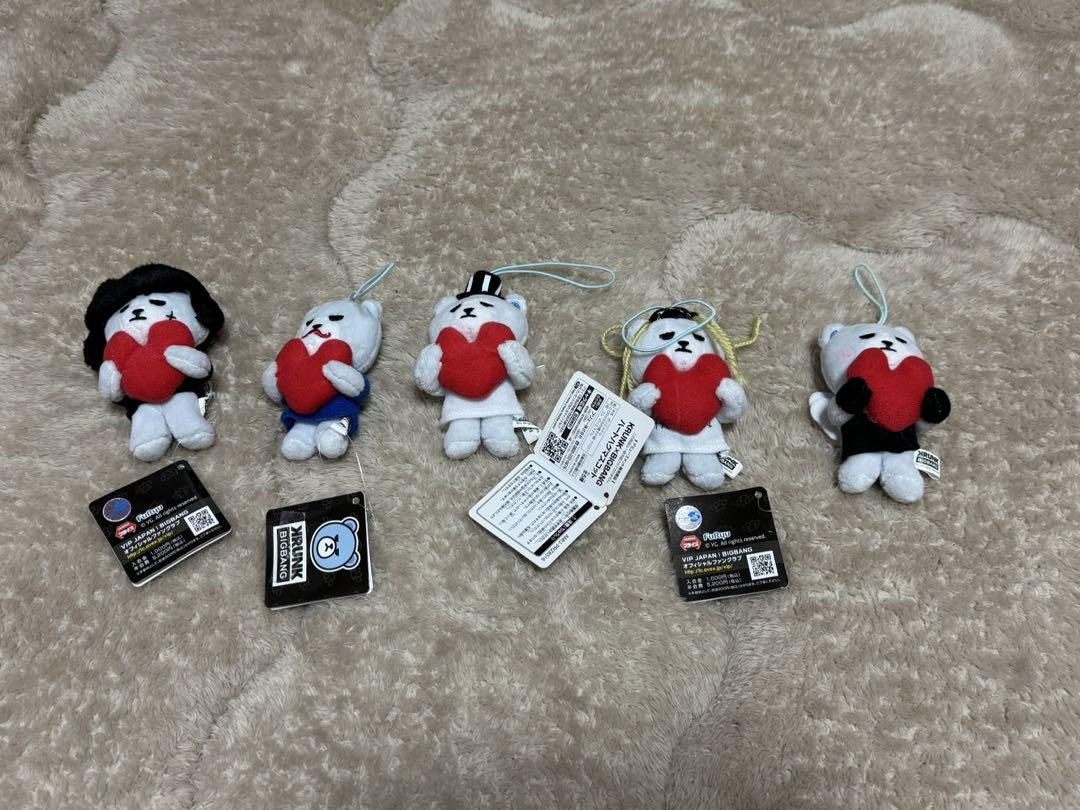 BIGBANG KRUNK ぬいぐるみマスコット 5体セット