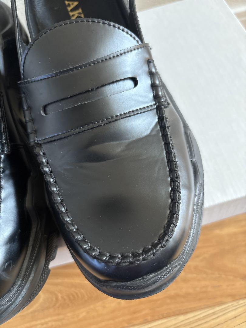 DEMI BLACK BLACK FAUX LEATHER 24 ブラック