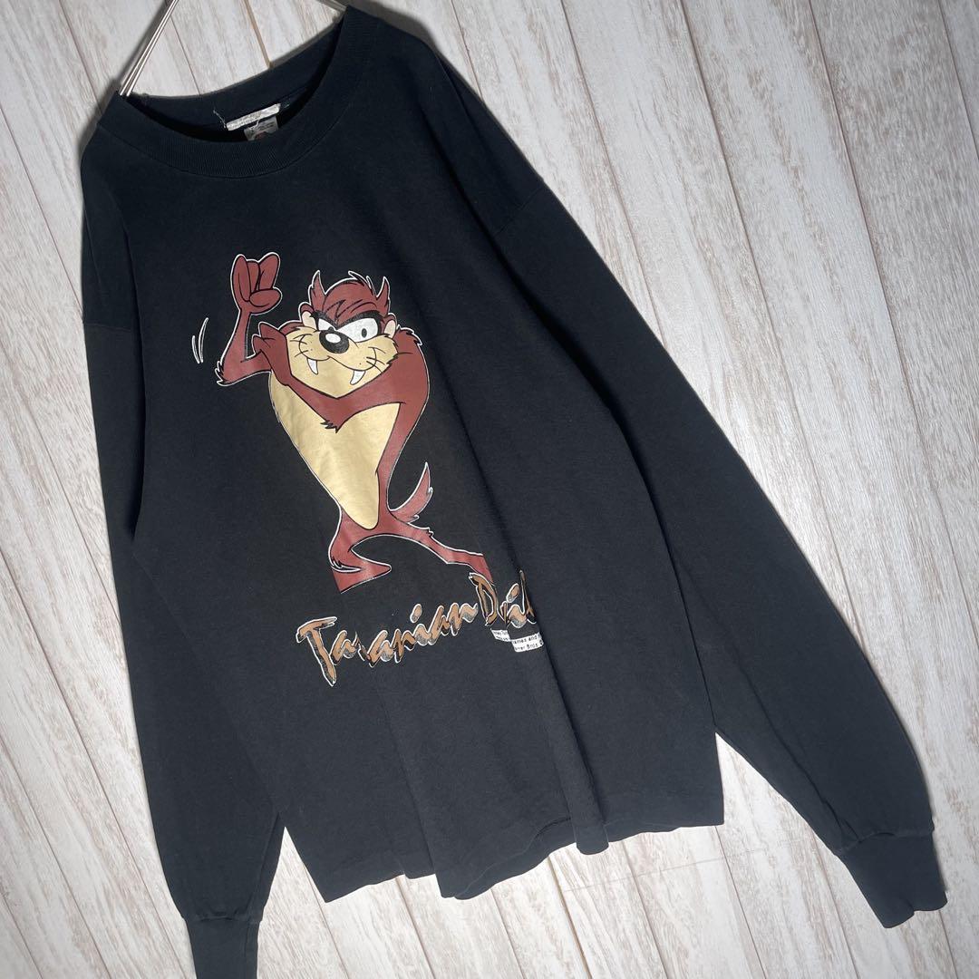 【希少1993年製】ルーニーテューンズ 90s USA製 L長袖Tシャツ ロンT