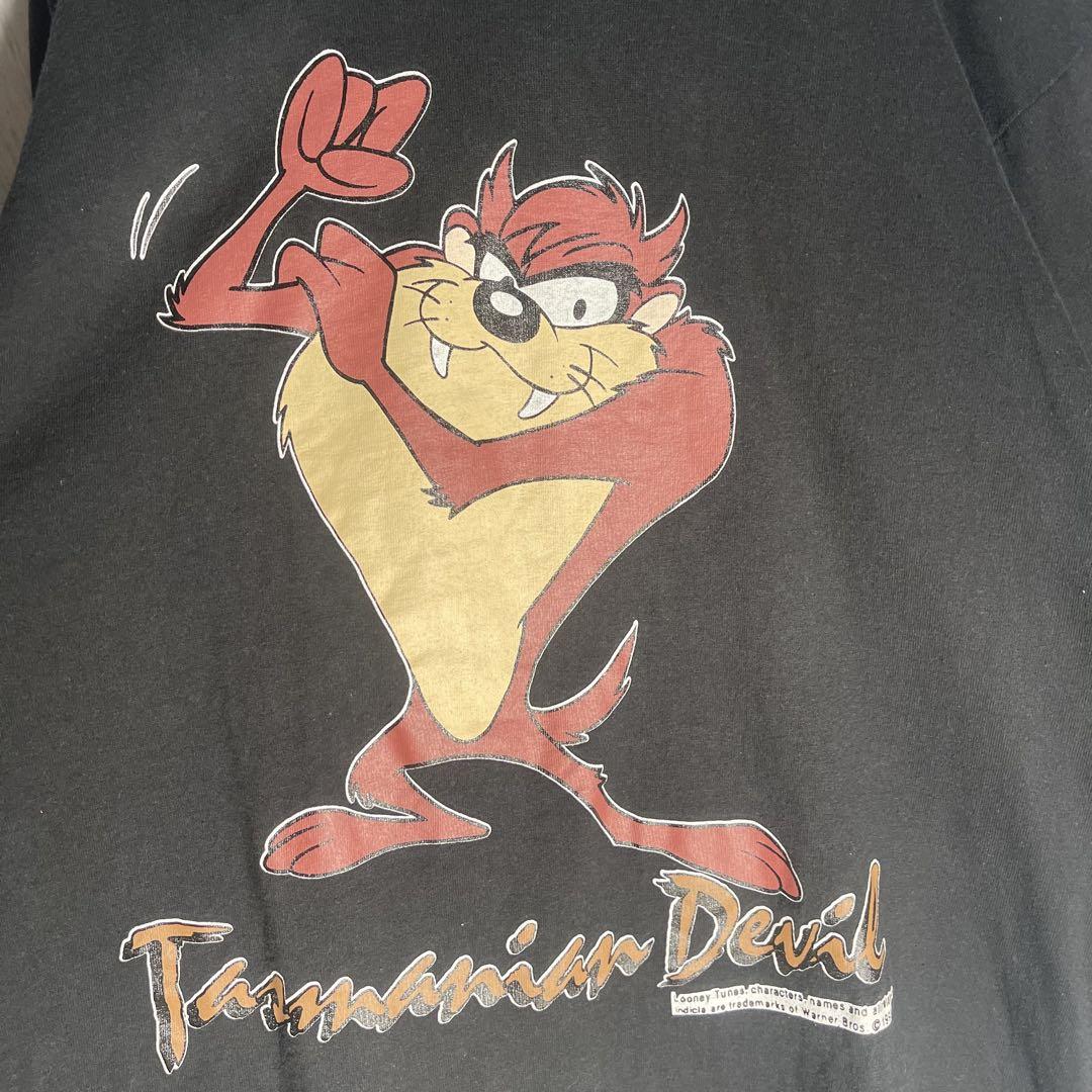 【希少1993年製】ルーニーテューンズ 90s USA製 L長袖Tシャツ ロンT