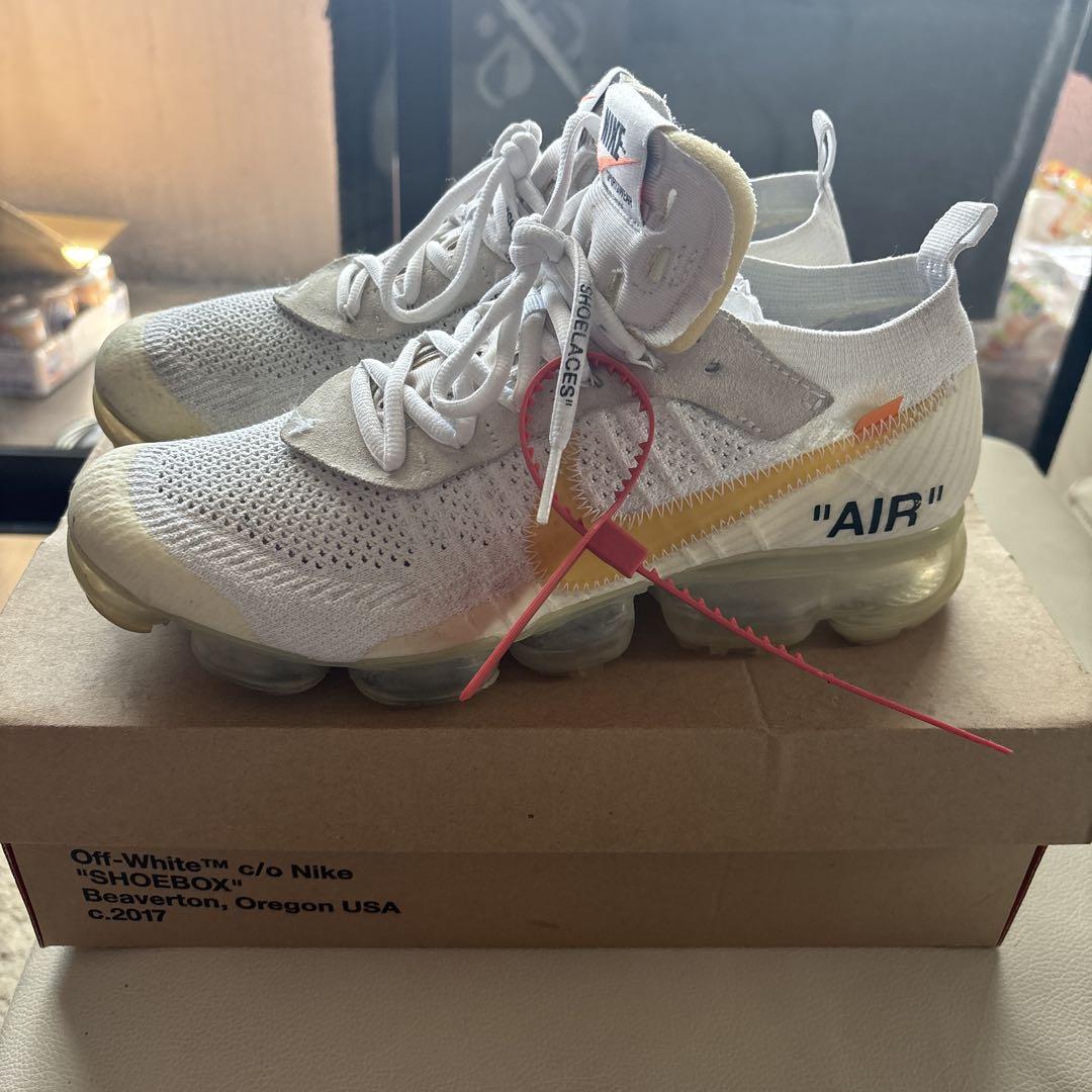 Off-White Air VaporMax ホワイト/オレンジ