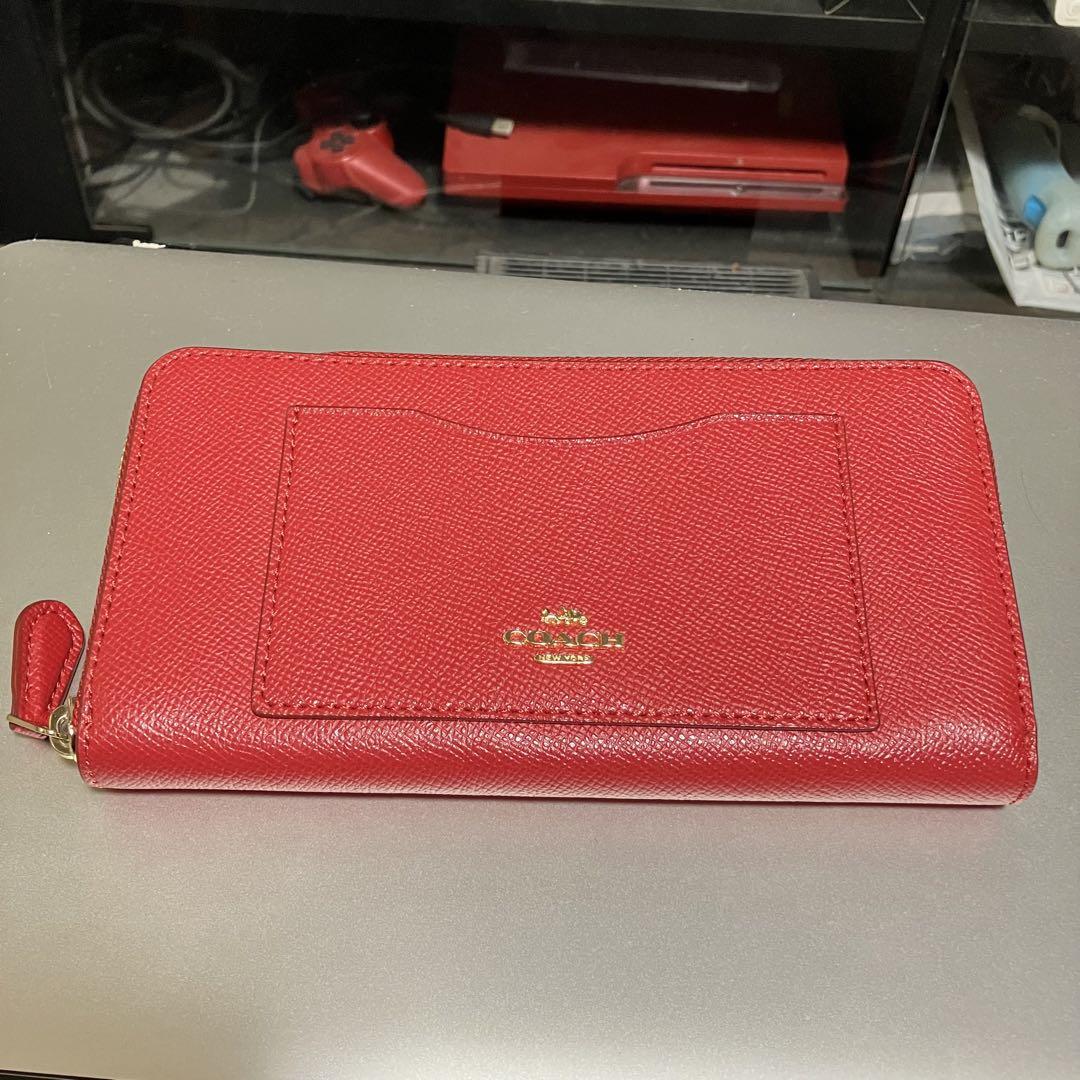 【美品】【COACH】 コーチ /  ラウンドファスナー 長財布