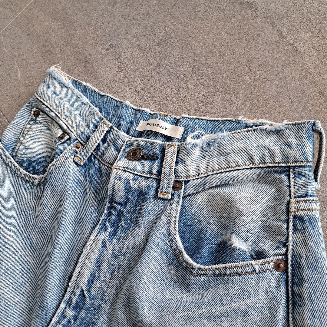 【完売品】HW DAMAGE LOOSE STRAIGHT マウジー　26