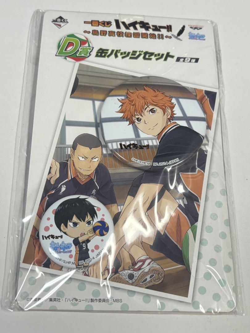 ハイキュー 日向翔陽 一番くじ 缶バッジ