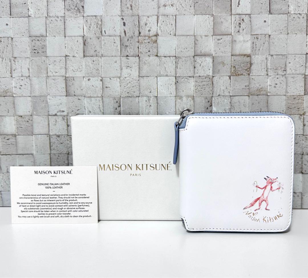ファッション好きが選ぶ人気ブランドランキング 新品】メゾンキツネ コンパクト財布 二つ折り財布 デザイナーコラボ 小物