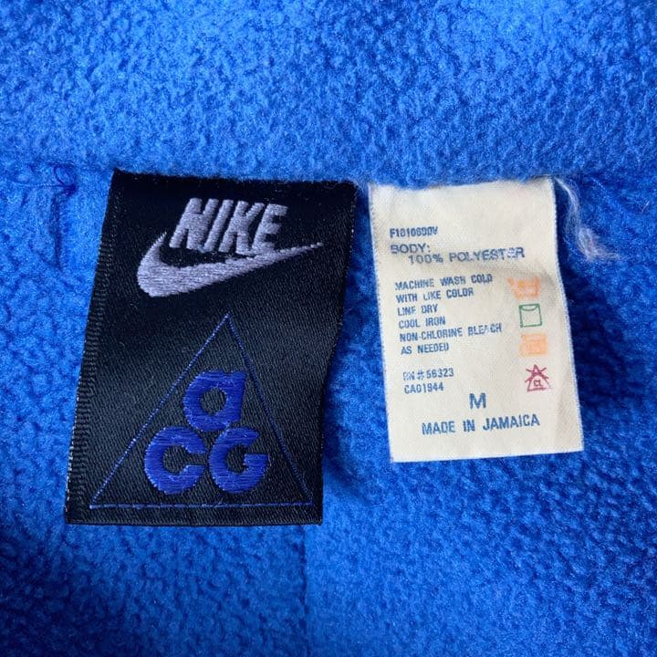 NIKE ACG ワッペン 刺繍 ロゴ ナイロン 切り替え フリース ジャケット