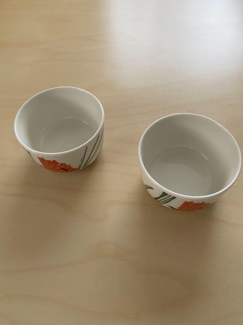 マリメッコ　新品　Puutarhakutsut ボウル 250ml 2個セット