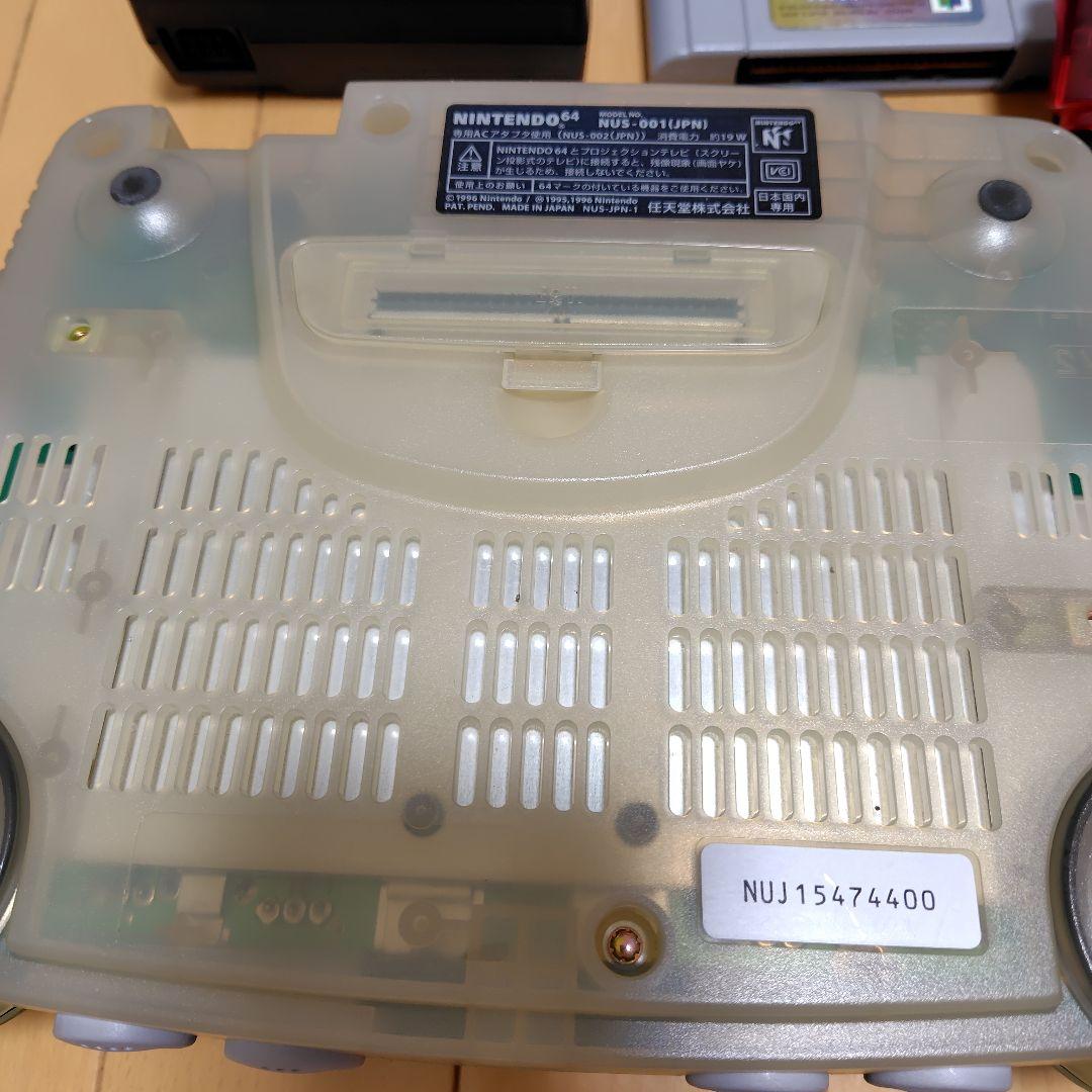 【動作確認済】Nintendo　本体 NINTENDO 64 クリアブルー