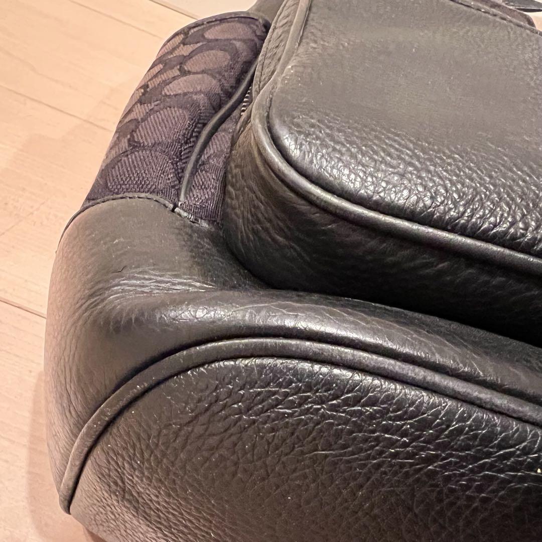 COACH シグネチャー ストライプ バックパック