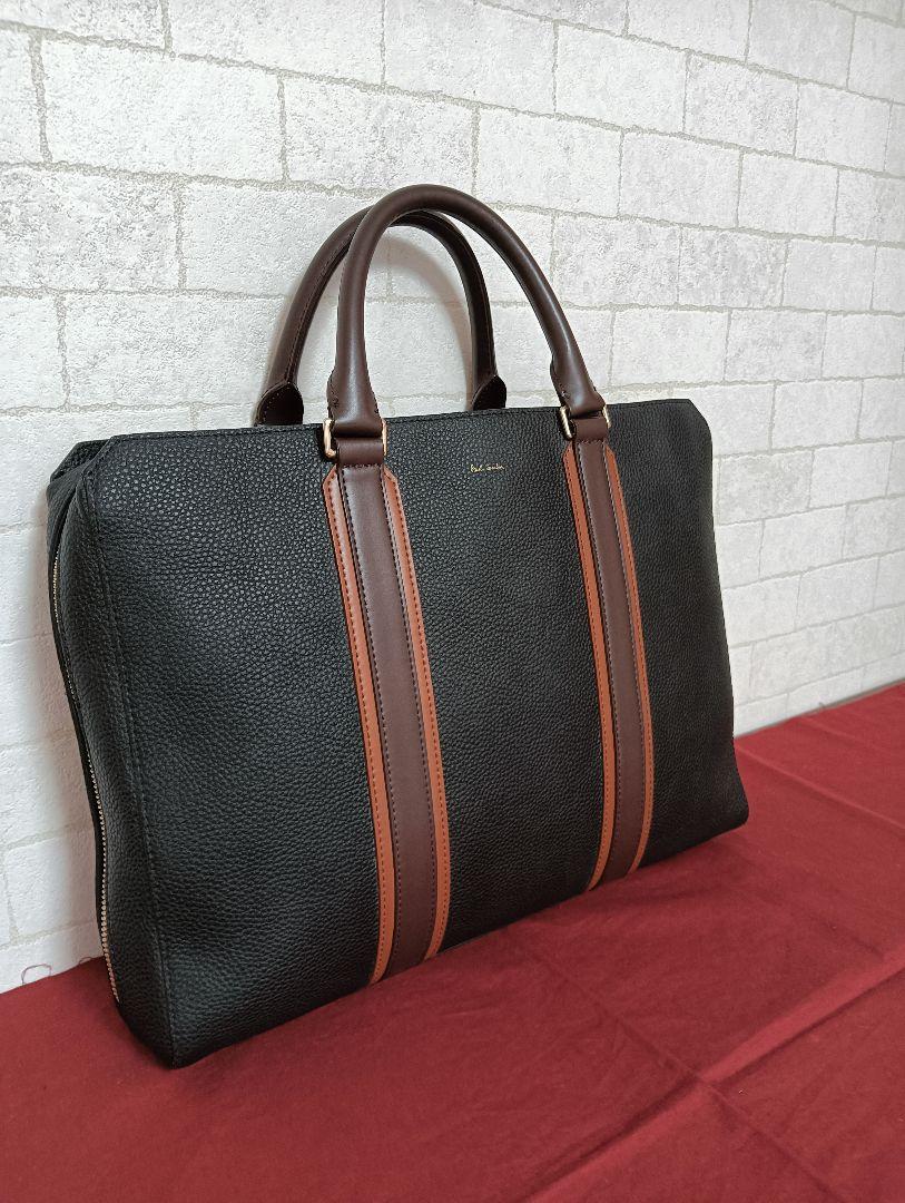 美品! ポール・スミスPaul Smith レザー ブリーフケース ブラック