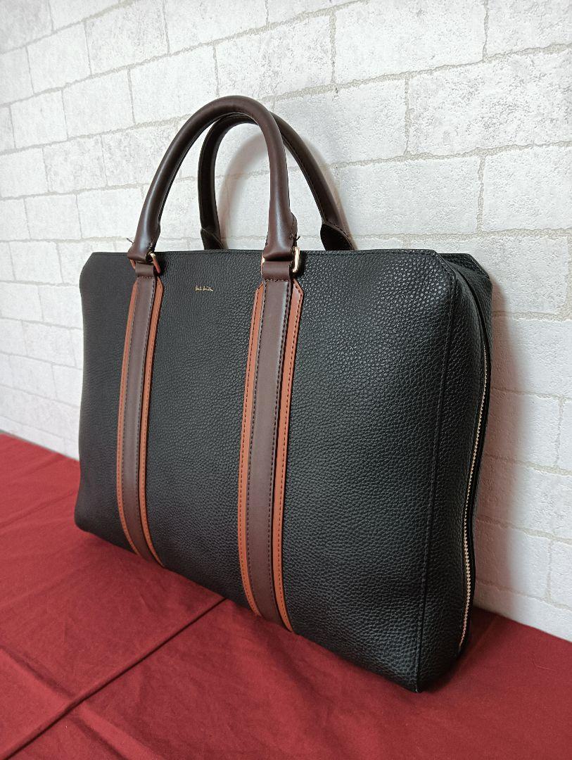 美品! ポール・スミスPaul Smith レザー ブリーフケース ブラック
