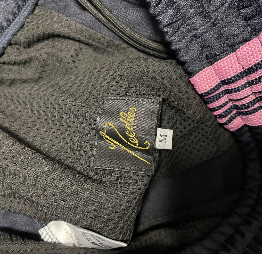 Needles トラックパンツ 22AW IN183 ブラック×ピンク
