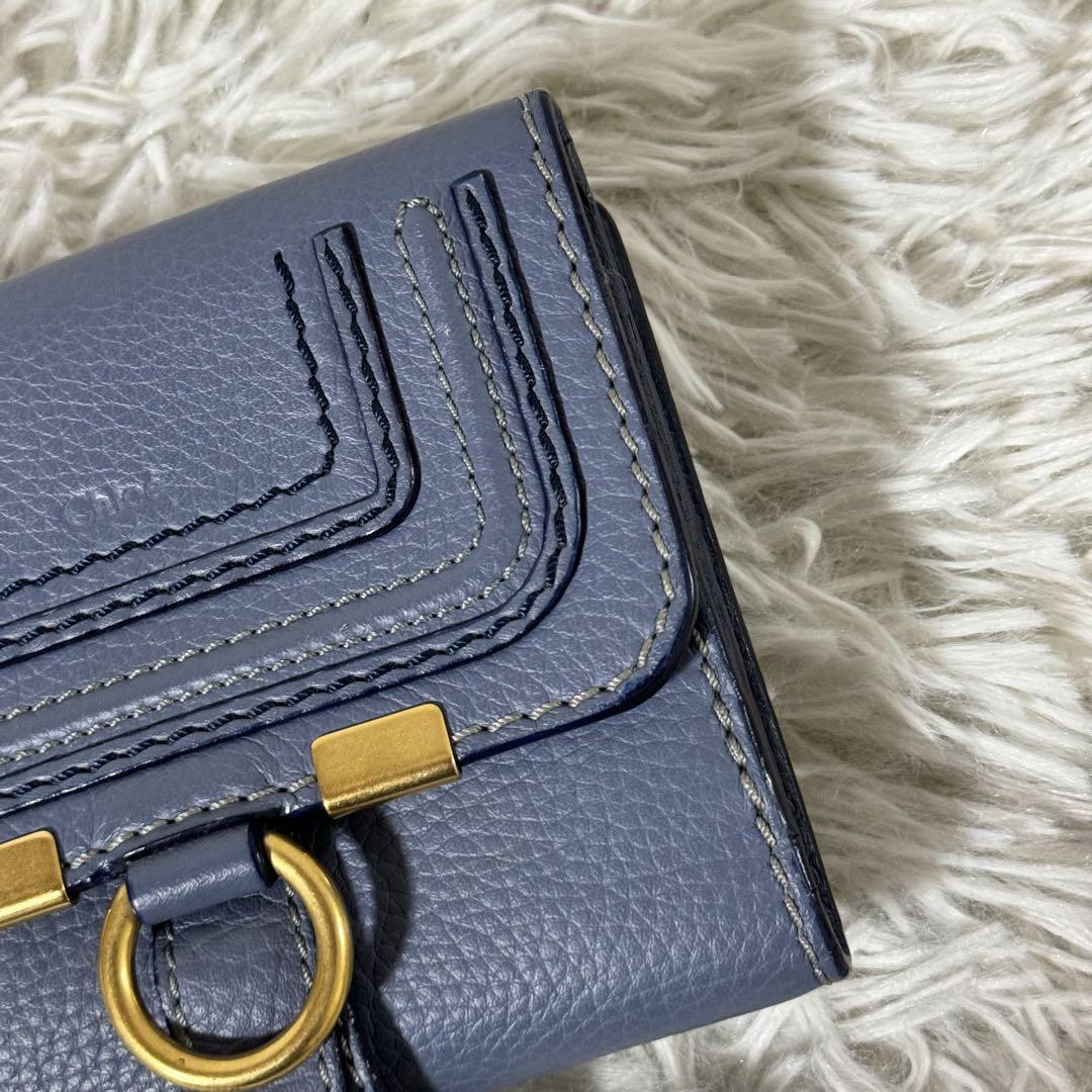 未使用✨Chloe クロエ　MARCIE マーシー　三つ折り財布　レザー