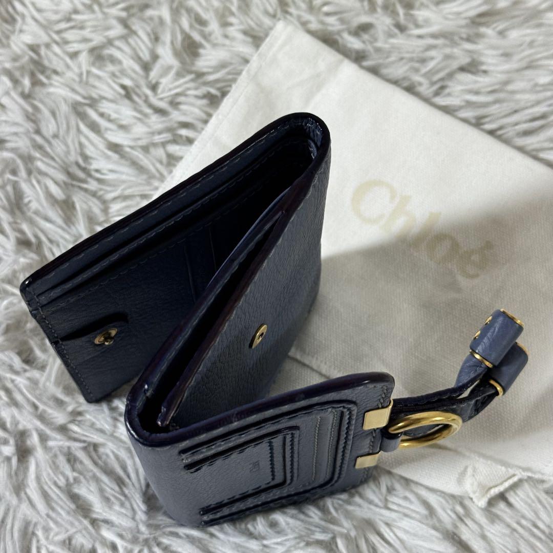 未使用✨Chloe クロエ　MARCIE マーシー　三つ折り財布　レザー