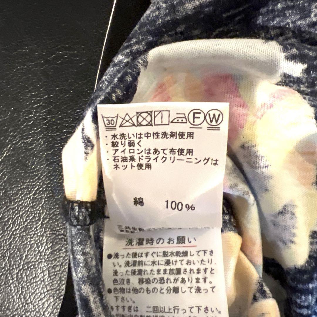 レオナール花柄 半袖 Tシャツ　サイズ40
