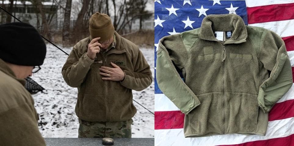 米軍実物 ポーラテックフリースジャケット S-R コヨーテ ECWCS 128MILITARY SURPLUS