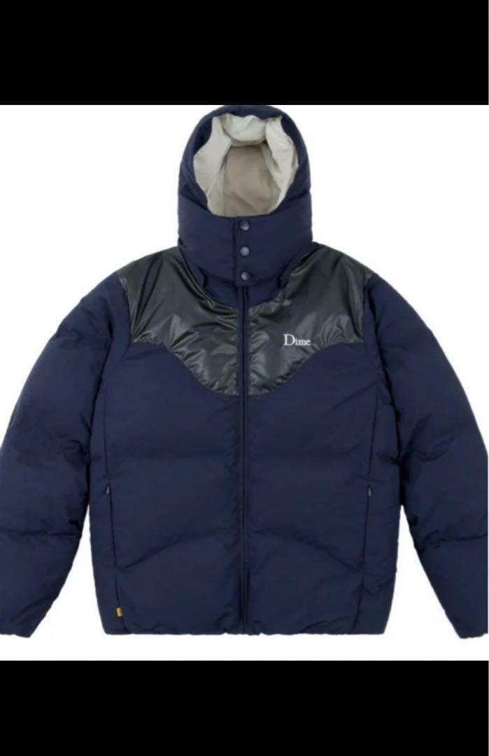 DIME VELVET QUILTED PUFFER ダウンジャケット ストリート好き必見】Dime VELVET QUILTED PUFFER DOWN JACKET