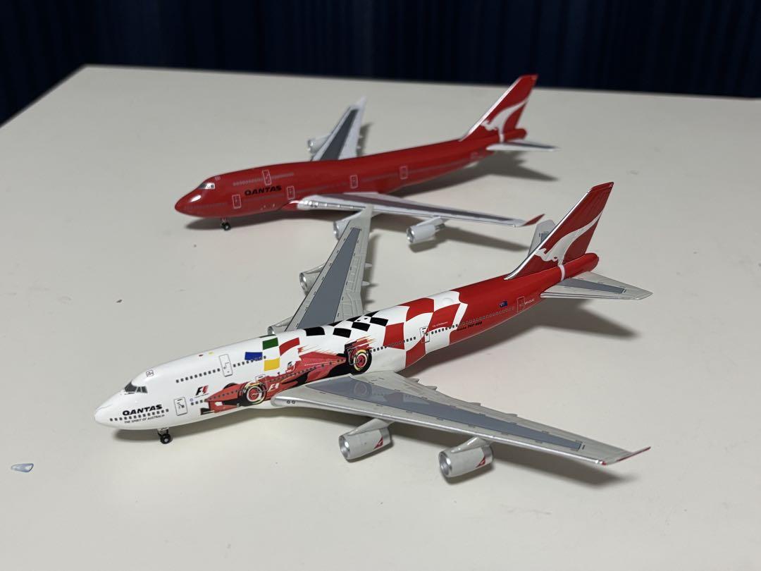 【難あり】カンタス航空 B747-400 2機