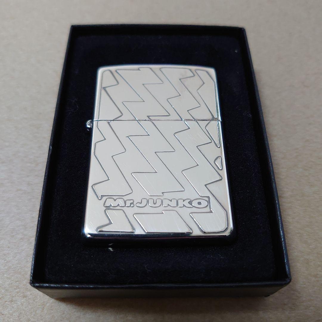 【テレビで話題】
 Zippo　Mr.JUNKO　イナズマ柄 タバコグッズ
