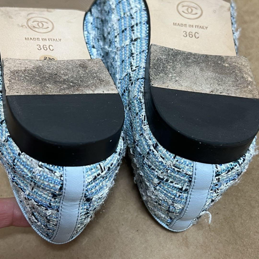 美品　CHANEL バレリーナ シューズ ツイード