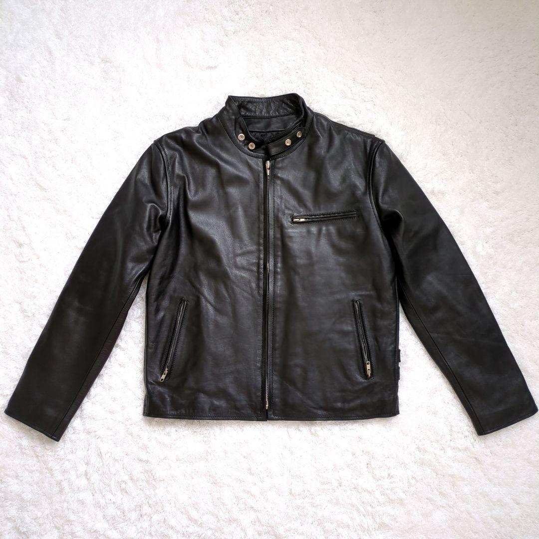 美品！希少✨HORNWOKS ライダース レザージャケット 牛革 大きい