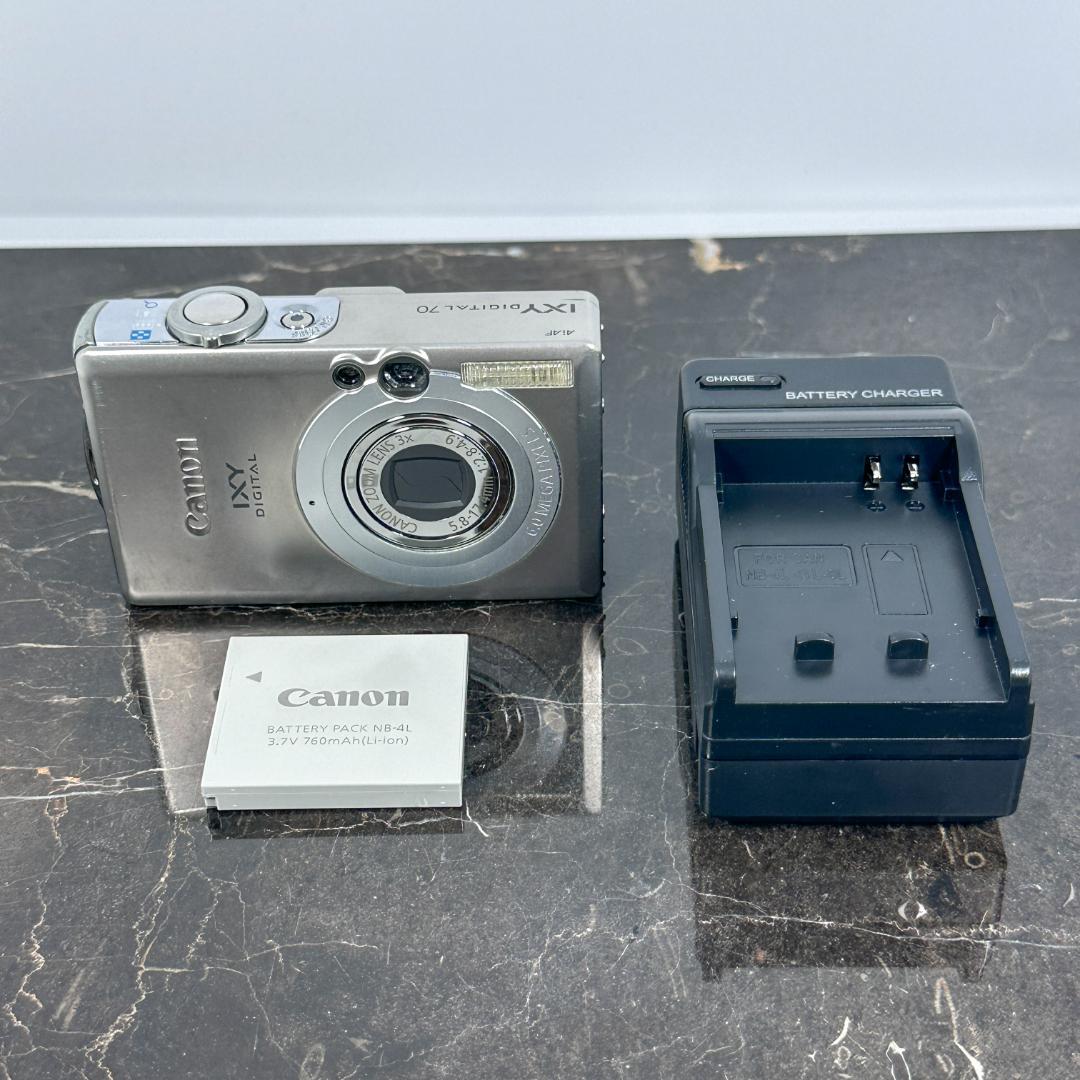 【美品】Canon IXY DIGITAL 70 シルバー②◯