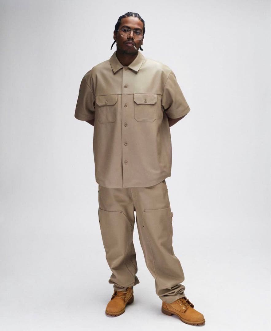 Supreme leather double knee w34