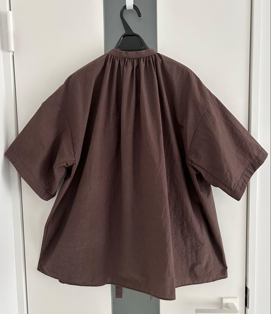 ローヘン ボウタイ ブラウン ブラウス