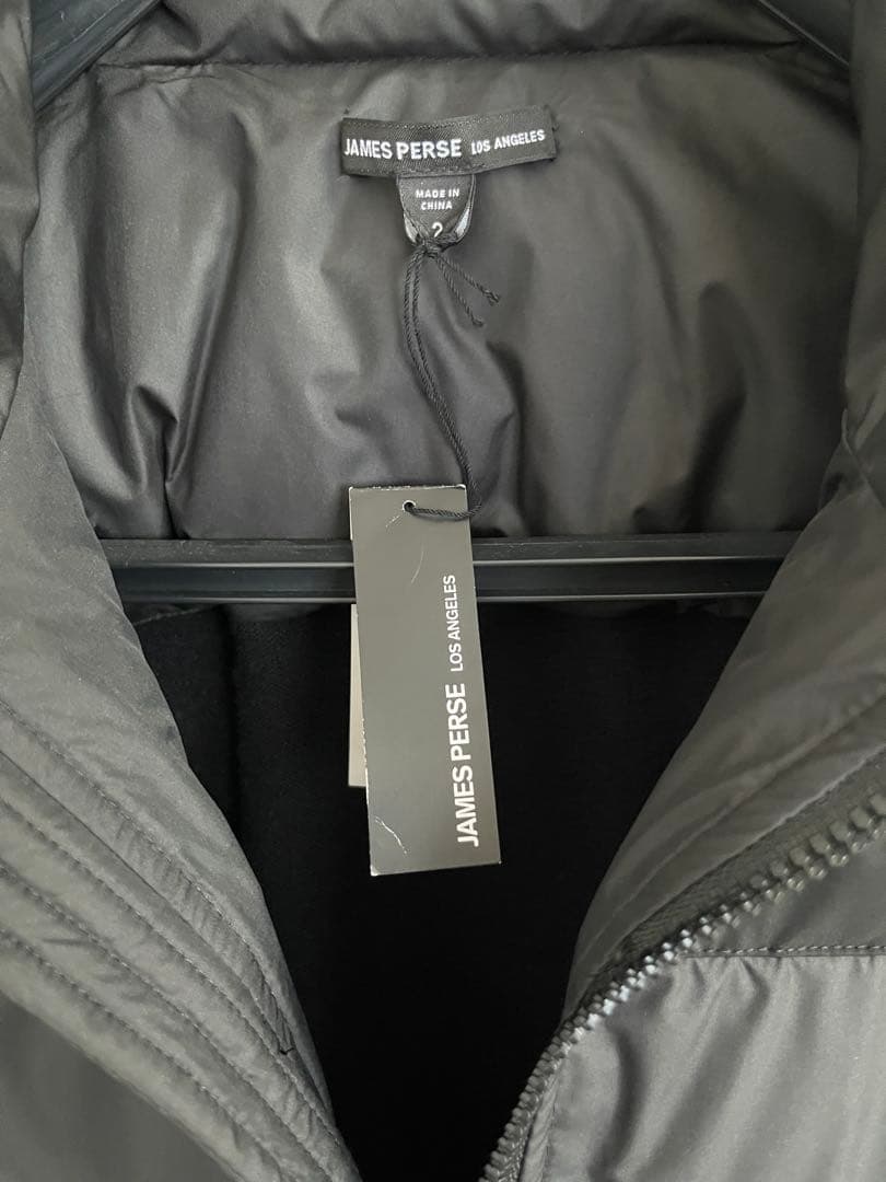 新品タグ付き　JAMES PERSE ブラック　ダウンパッドニットジャケット