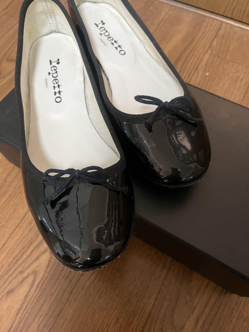 レペット　パテントレザー　ブラック　37 美品　バレエシューズ