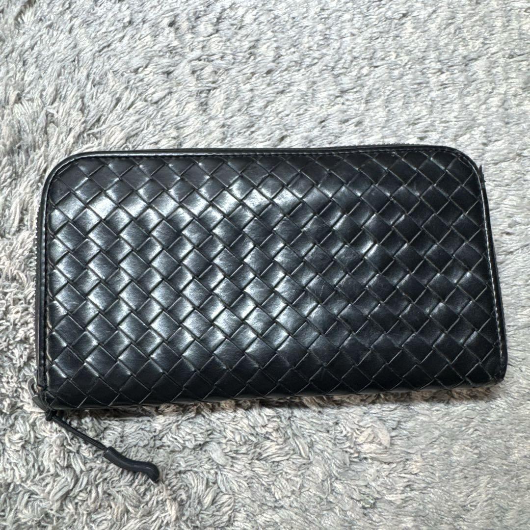 BOTTEGA VENETA ボッテガヴェネタ 長財布 イントレチャート 黒
