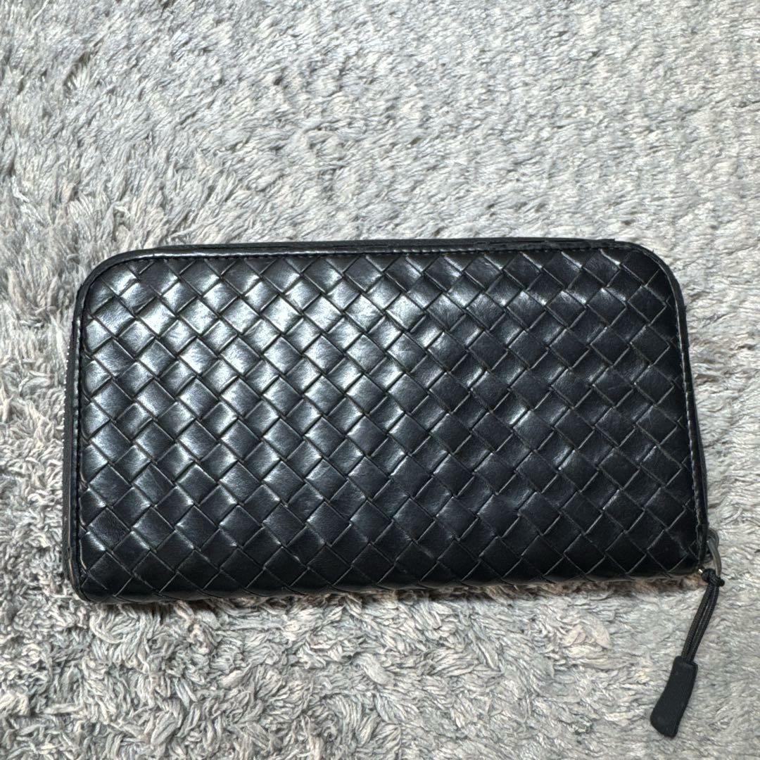 BOTTEGA VENETA ボッテガヴェネタ 長財布 イントレチャート 黒