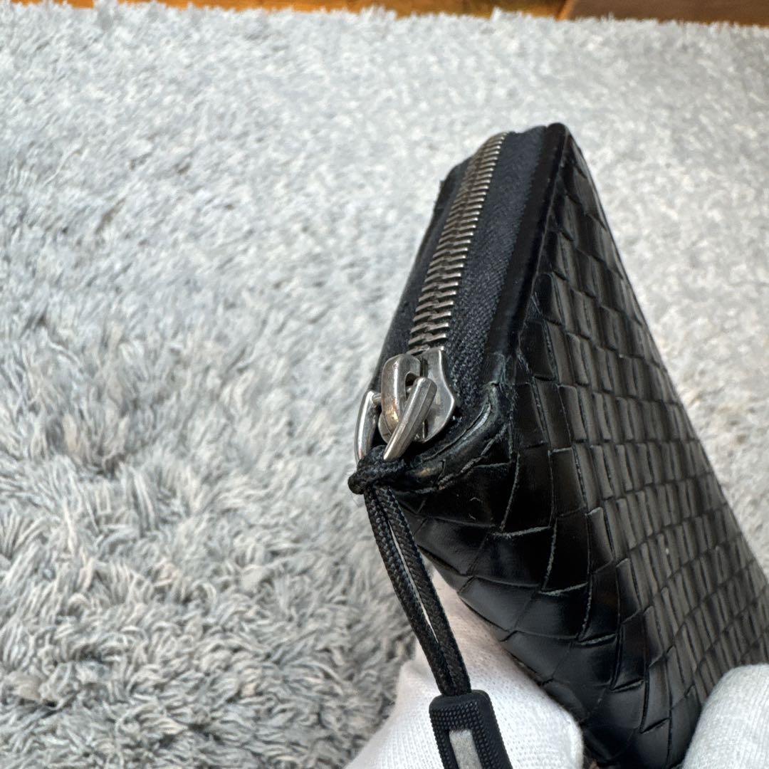 BOTTEGA VENETA ボッテガヴェネタ 長財布 イントレチャート 黒