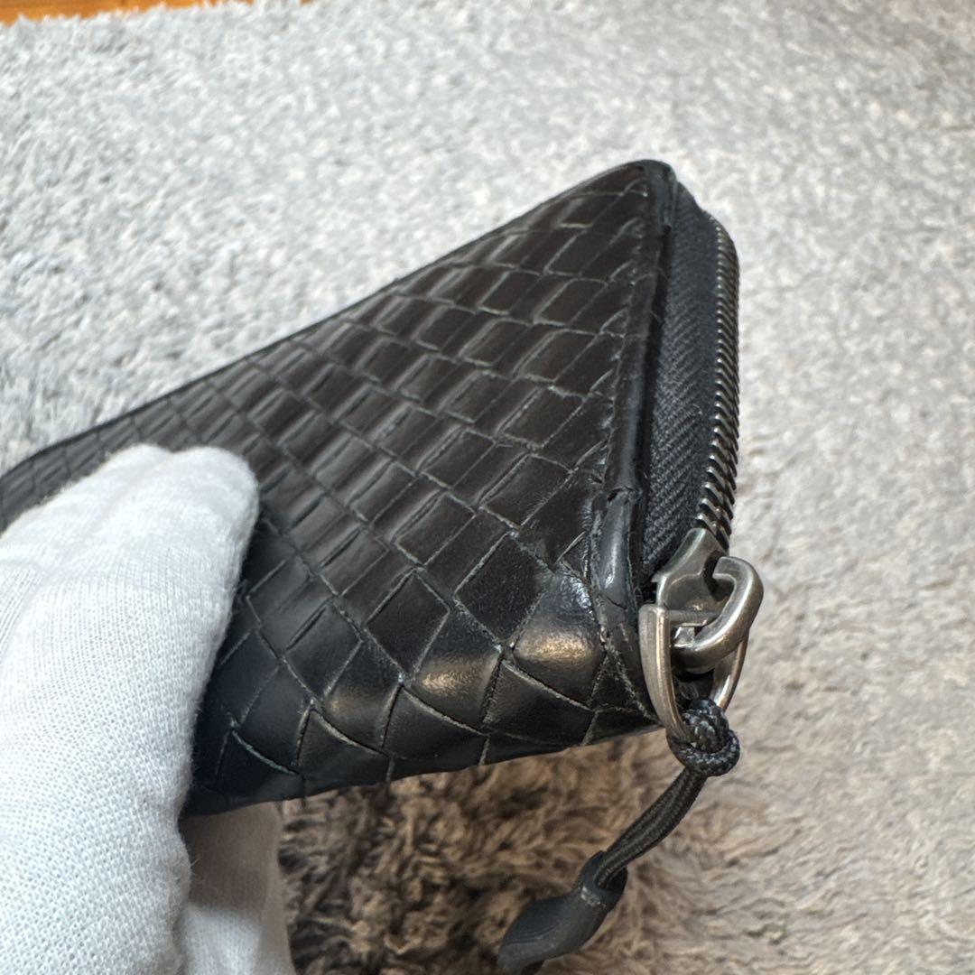 BOTTEGA VENETA ボッテガヴェネタ 長財布 イントレチャート 黒