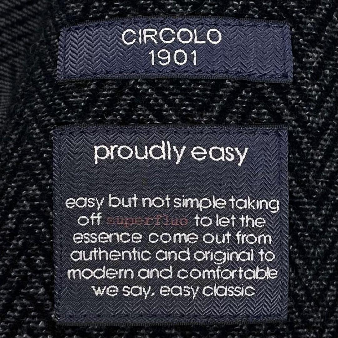 未使用級 CIRCOLO1901 ヘリンボーン アンコンジャケット 48