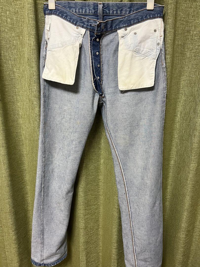 80sリーバイス　黒カン　内股シングル