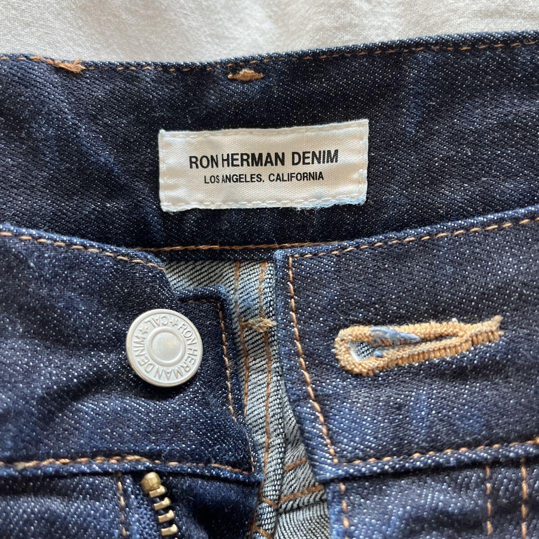 RON HERMAN DENIM ダークブルー ストレートデニム