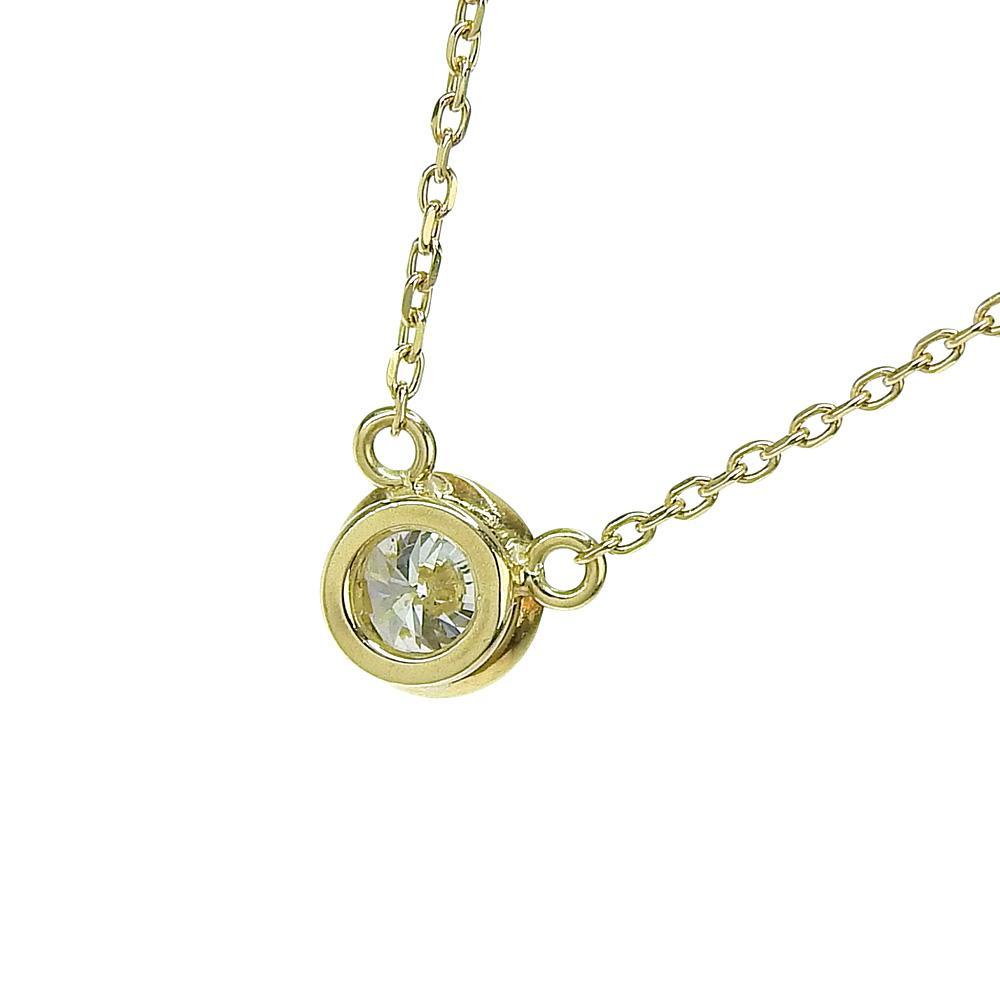 K18ダイヤモンドネックレス　0.330ct　バイザヤードタイプ