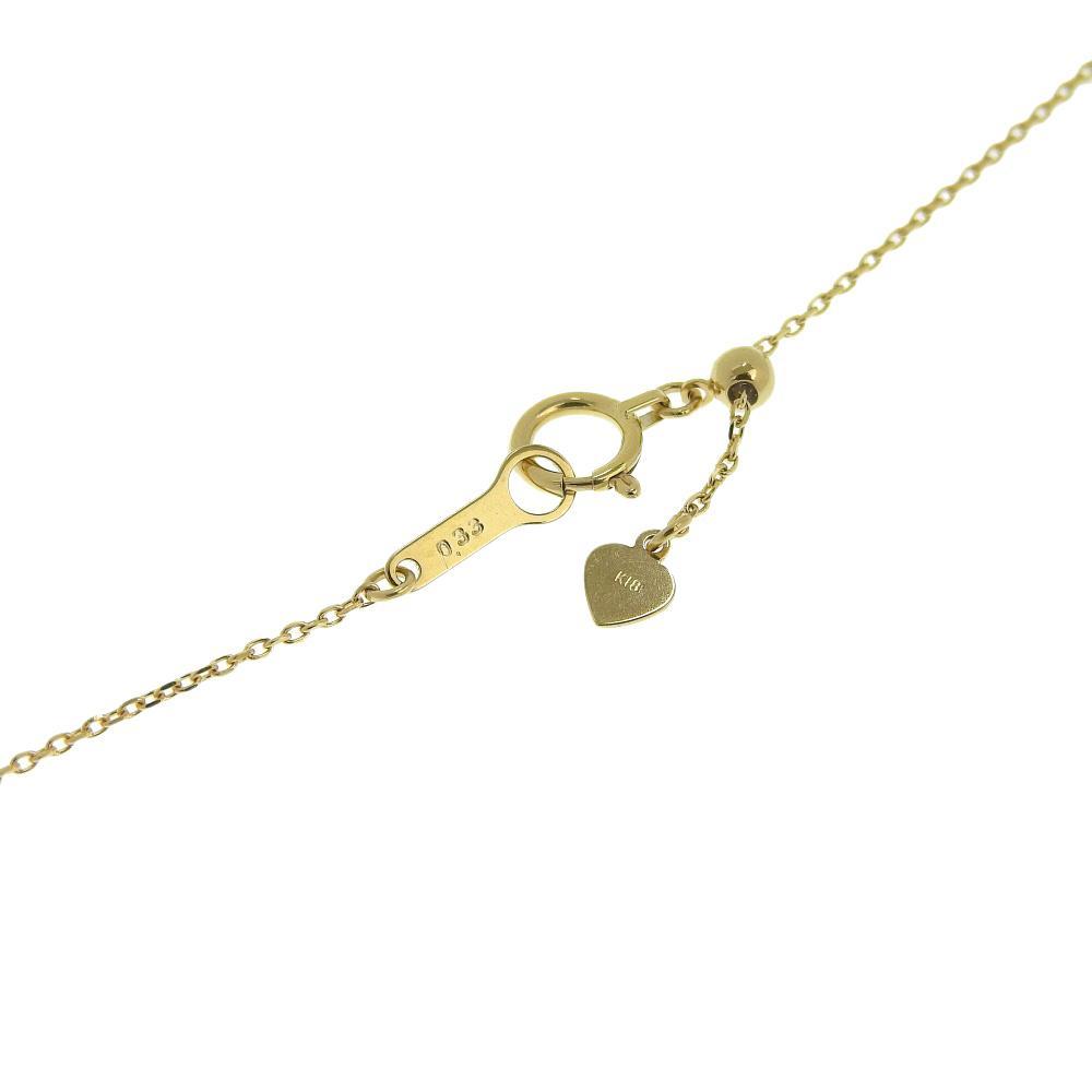 K18ダイヤモンドネックレス　0.330ct　バイザヤードタイプ
