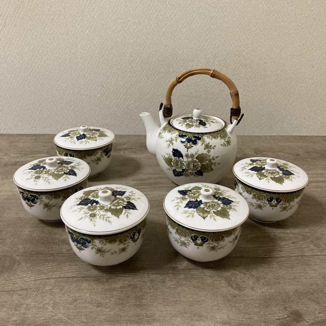 未使用品ニッコーダブルフェニックス急須湯呑み5客NIKKO茶器セット