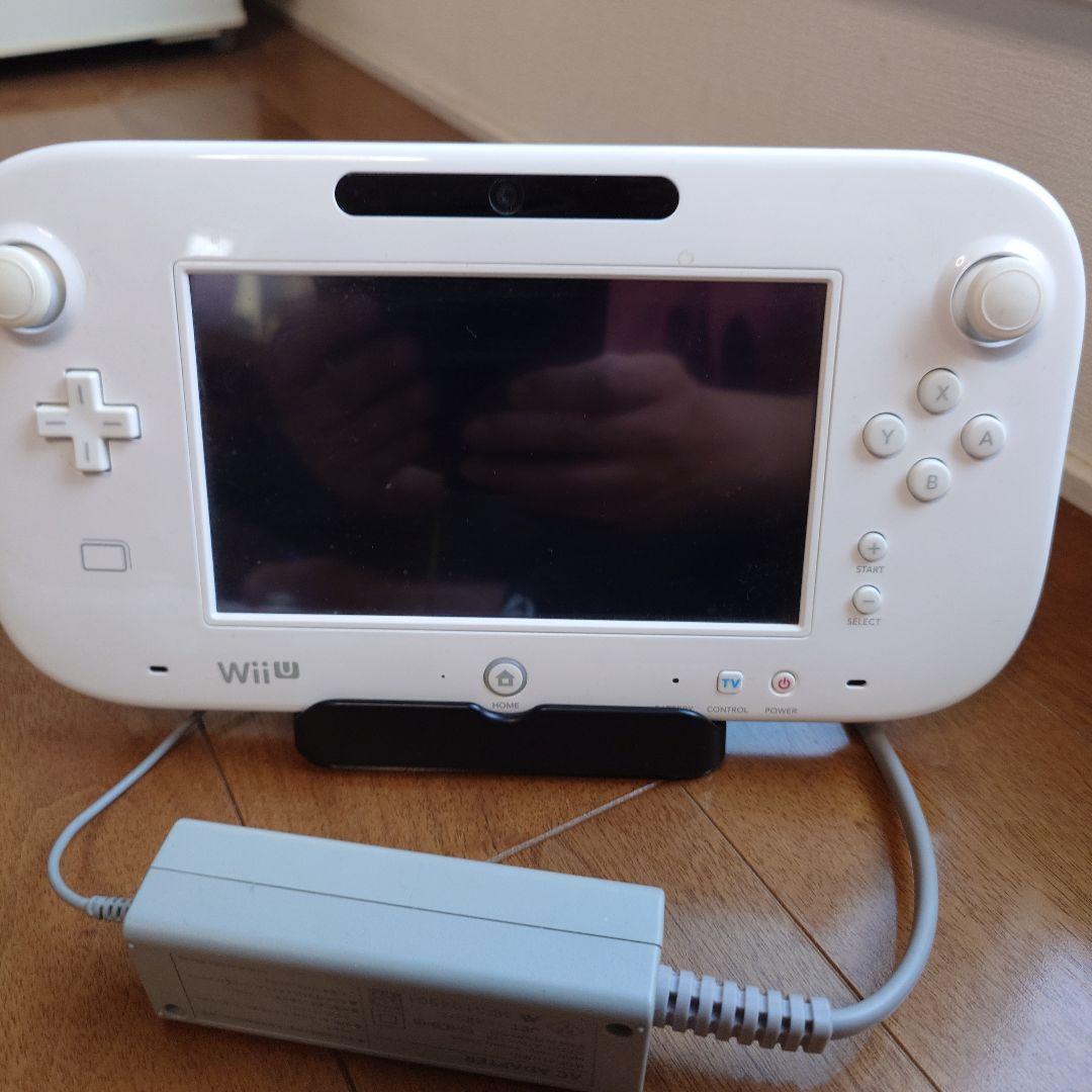 【動作確認済・箱・説明書なし】Wii U 本体＆関連パーツ ホワイト 任天堂