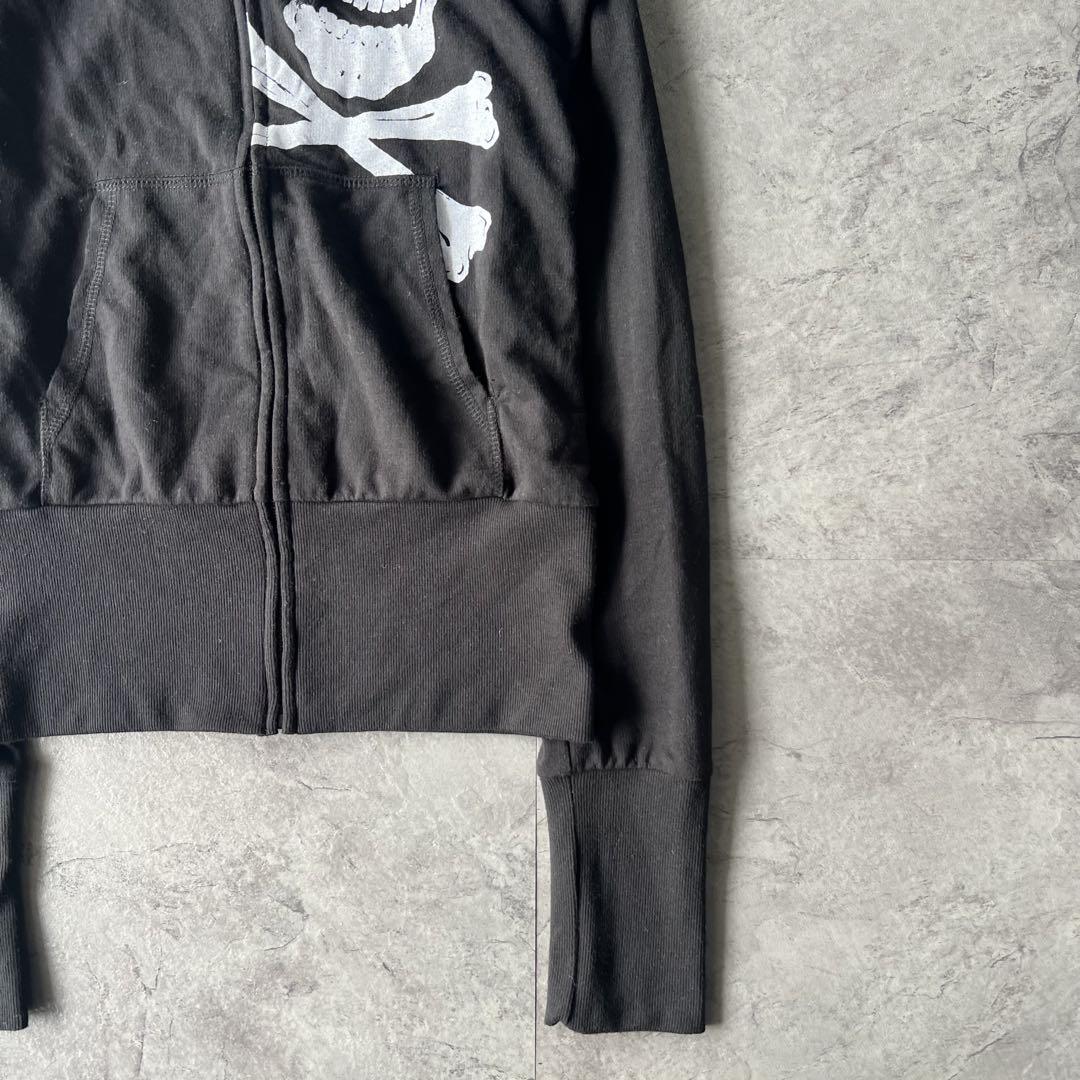 トップス \"Gladnews\"Skull Zip Hoodie