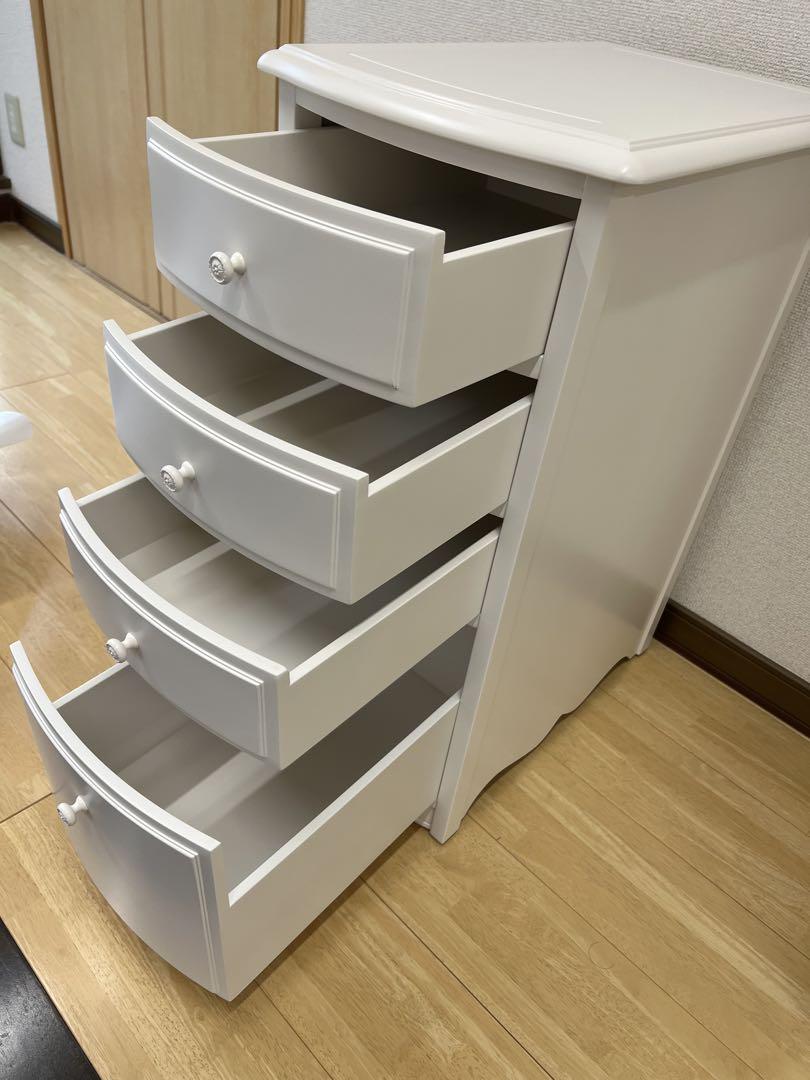 専用ページまとめ買い割引き価格リリーホワイトリリージョンキャビネット引き出し4段