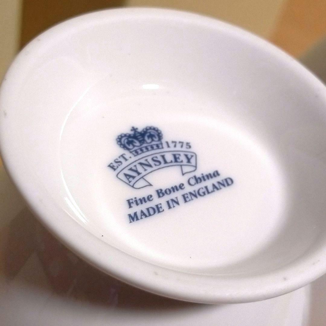 新品未使用★Aynsley エインズレイ★ペンブロック ポーセリンカップ2客