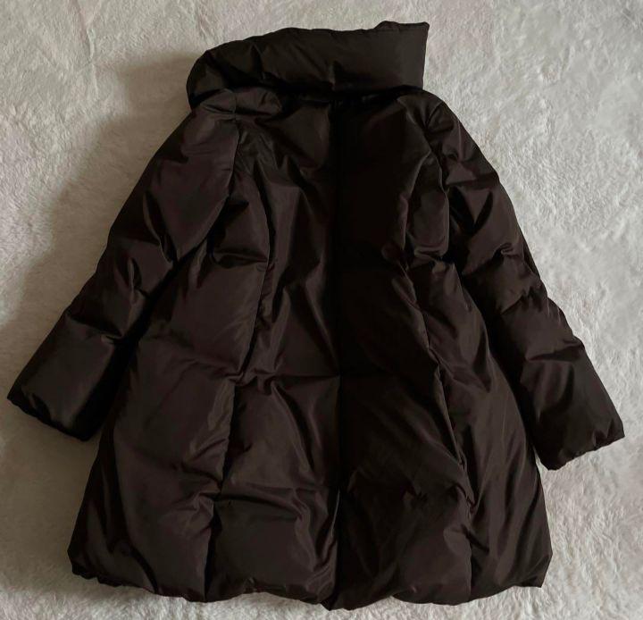 【特別送料無料！】 美品 セオリーリュクス ダウンコート ショールカラー ダーク ジャケット・アウター