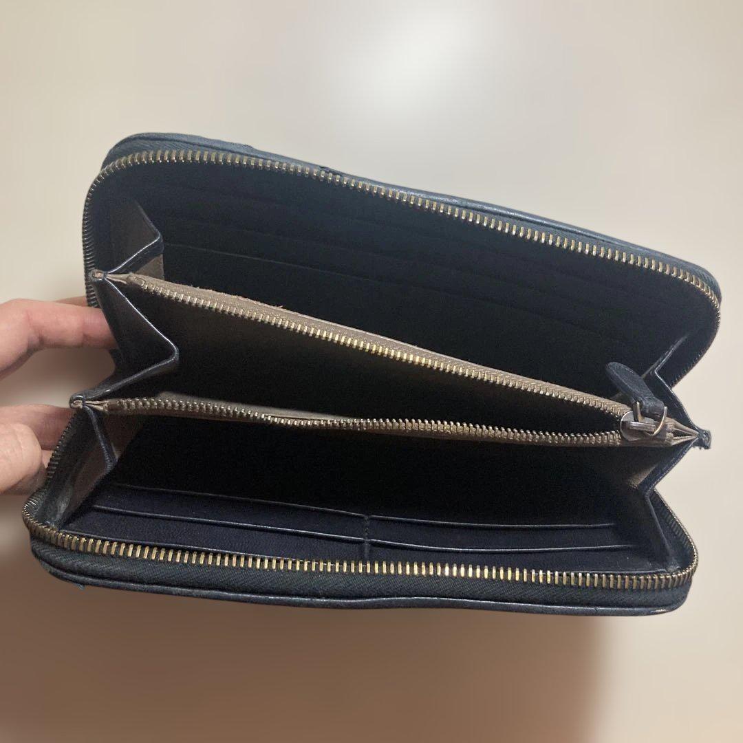 BOTTEGAVENETA 長財布　ネイビー