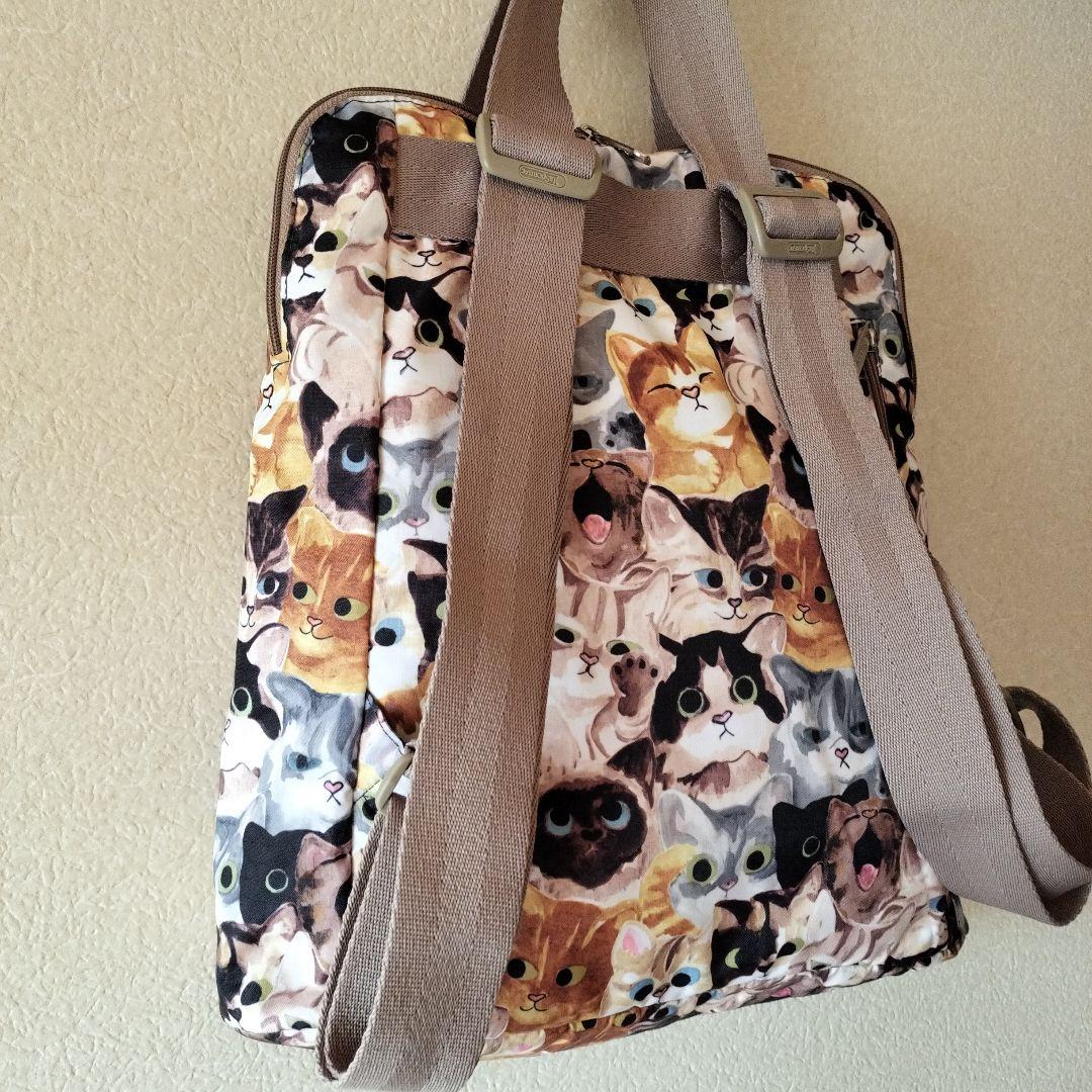 LeSportsac レスポートサック　キャットカフェ　2way　美品